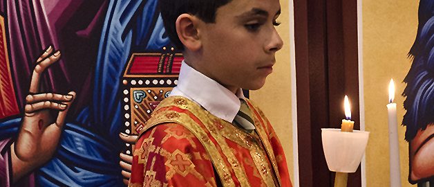 St Anna Greek Orthodox church alter boy